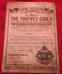 Thieves Guild Receipt 2