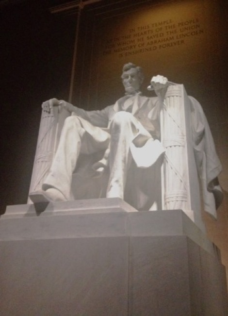 Lincoln on his Throne of Fasces