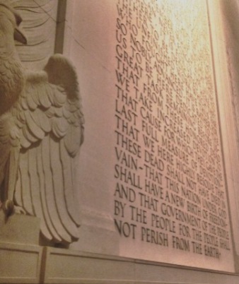 Lincoln Memorial Gettysburg Address